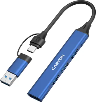 CANYON HUB DS-02 4IN1 USB-A/C BLUE (2 / 5)
