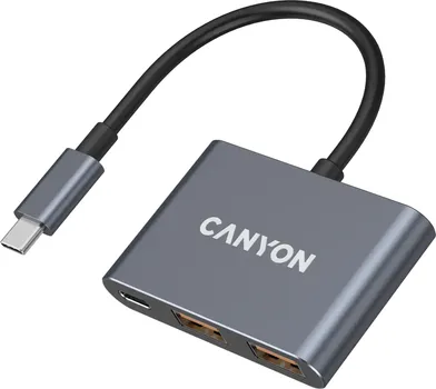 CANYON HUB DS-3 3IN1 USB-C DARK GREY (1 / 5)