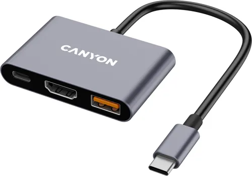 CANYON HUB DS-4 3IN1 USB-C GREY (1 / 5)