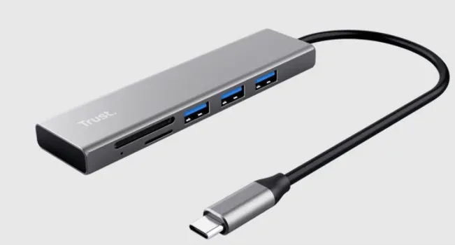 TRUST HALYX HUB+ČITAČ KARTICA USB-C HUB, 3 USB PORTA, ČITAČ KARTICA (3 / 3)