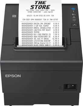 POS PRINTER EPSON TM-T88VII-112, USB, ETH, SRL, PS, BLK (1 / 2)
