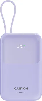 CANYON POWER BANK ONPOWER 101 BUILT-IN CABLE 10000 MAH PD22.5W PURPL (1 / 8)