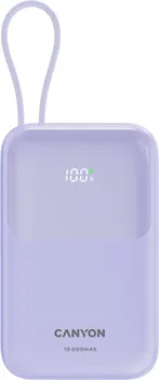 CANYON POWER BANK ONPOWER 101 BUILT-IN CABLE 10000 MAH PD22.5W PURPL (2 / 8)