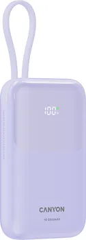 CANYON POWER BANK ONPOWER 101 BUILT-IN CABLE 10000 MAH PD22.5W PURPL (5 / 8)