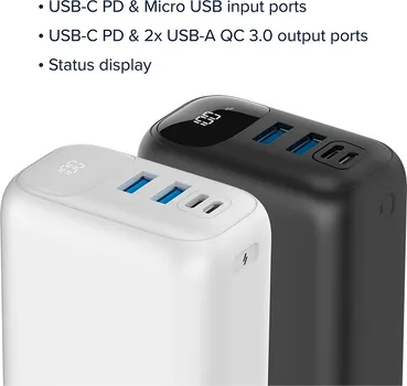 CANYON PB - 301, POWER BANK 30000MAH LI-POLY BATTERY, INPUT MICRO: D (6 / 6)