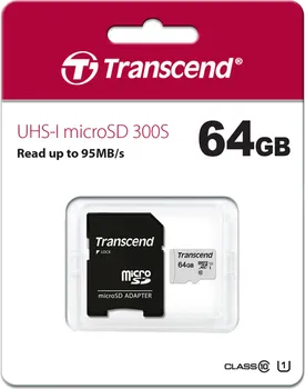 TRANSCEND 64GB / MICRO SD / CLASS 10 + ADAPTER SD (2 / 2)