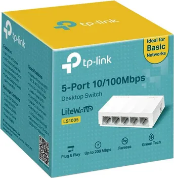SWITCH TP-LINK LS1005 LITEWAVE 5-PORT 10/100MBPS (1 / 4)