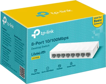 SWITCH TP-LINK LS1008 LITEWAVE 8-PORT 10/100MBPS (1 / 4)