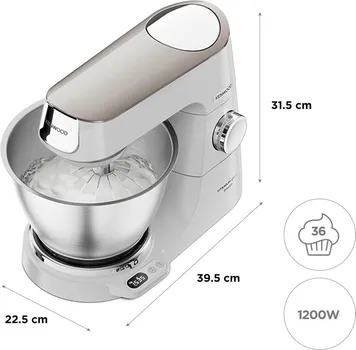 KENWOOD KUHINJSKI ROBOT KVC65.001WH TITANIUM CHEF BAKER (6 / 6)