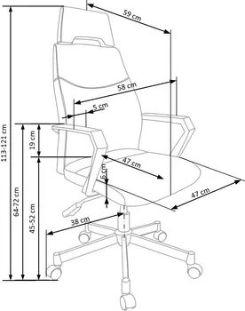 SAGA 9590039 KANCELARIJSKA STOLICA (3 / 4)