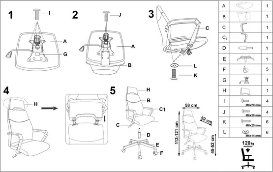 SAGA 9590039 KANCELARIJSKA STOLICA (4 / 4)
