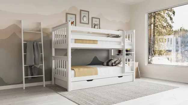 SAGA KREVET NA SPRAT MARIO – BIJELI SA FIOKOM (1 / 4)