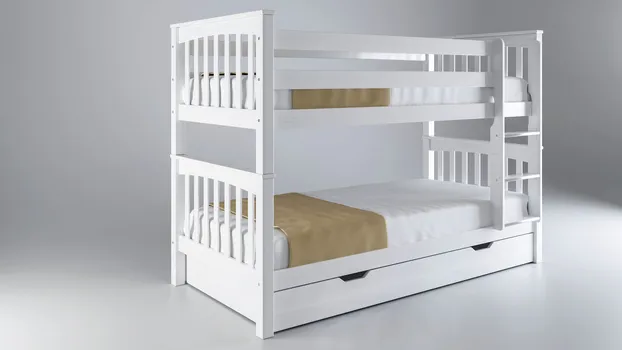 SAGA KREVET NA SPRAT MARIO – BIJELI SA FIOKOM (3 / 4)