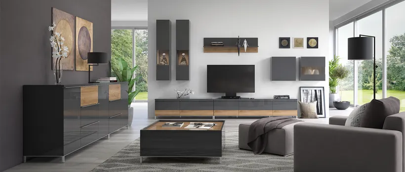 SAGA VISEĆA KOMODA VK55-1K/ONYX (3 / 3)