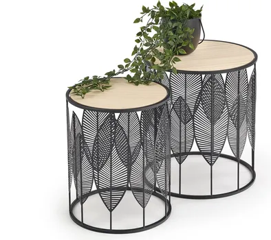 SAGA KLUB STOLIĆI SET 2/1 9590049 METAL, MDF (2 / 9)