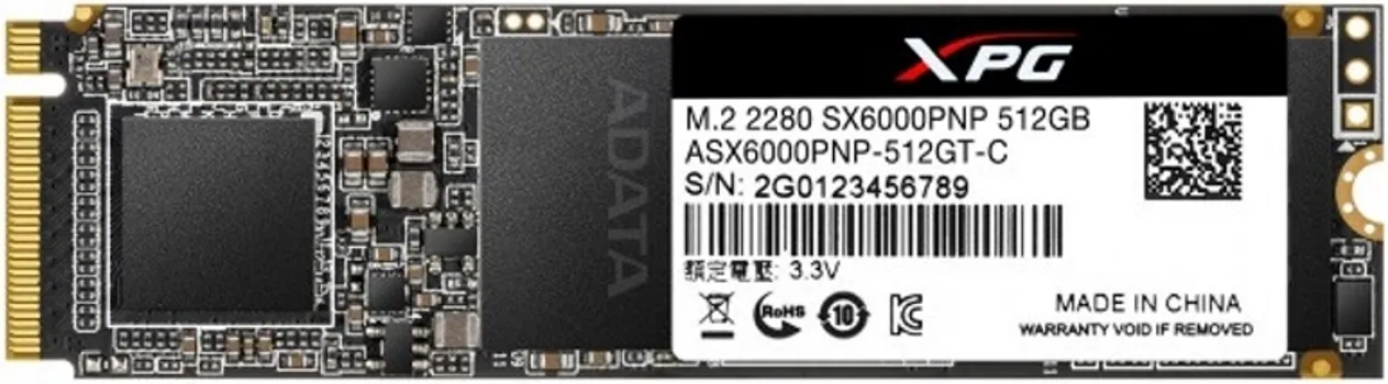 ADATA 512GB / SSD M.2 NVME ASX6000PNP-512GT-C (1 / 1)