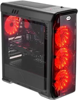 LC POWER CASE LC-988B-ONRED TYPHOON, MIDI-ATX CASE, BLACK, HD AUDIO (1 / 4)