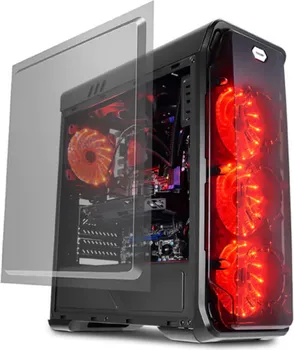 LC POWER CASE LC-988B-ONRED TYPHOON, MIDI-ATX CASE, BLACK, HD AUDIO (2 / 4)
