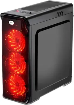 LC POWER CASE LC-988B-ONRED TYPHOON, MIDI-ATX CASE, BLACK, HD AUDIO (3 / 4)