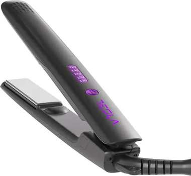 TESLA STH300BP PRESA ZA KOSU │ BOJA: CRNA - LJUBIČASTA │ SNAGA: 42W │ PLOČE: 90 X 23 MM, KERAMIČKI TURMALIN │ TEMPERATURA: 130-210°C (5 NIVOA) │ VRIJEME ZAGRIJAVANJA: 30S │ JONSKA FUNKCIJA │ AUTOMATSKO ISKLJUČIVANJE │ ROTIRAJUĆI KABL: 360° │ DUŽINA KABLA: 2.2M (4 / 4)