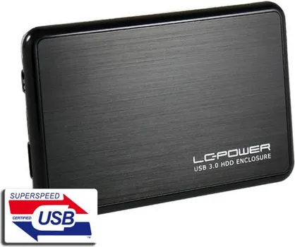 LC POWER LC-25BUB3 ENCLOSURE2.5 USB 3.0,ULTRA SLIM (1 / 2)