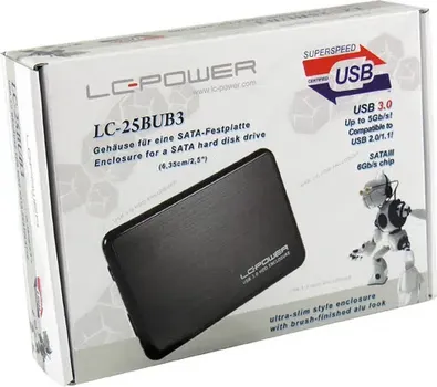 LC POWER LC-25BUB3 ENCLOSURE2.5 USB 3.0,ULTRA SLIM (2 / 2)