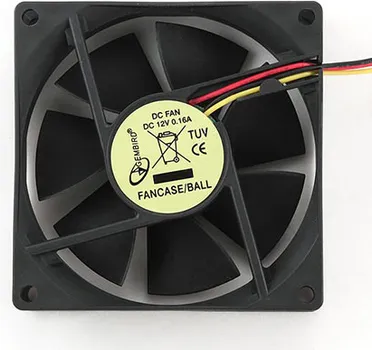 GEMBIRD VENTILATOR ZA KUĆIŠTE 80X80X25, KUGLIČNI LEŽAJ FANCASE/BALL (1 / 2)