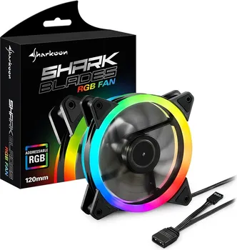 SHARKOON VENTILATOR SHARK BLADES RGB FAN, 120MM (1 / 3)