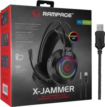 RAMPAGE SLUŠALICE SA MIKROFONOM GAMING RM-K27 [USB / 3.5MM / PC / PS4 / PS5 / XBOX] (8 / 8)