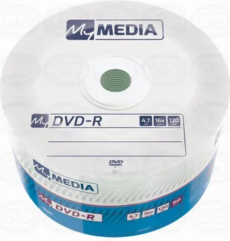 DVD-R,MYMEDIA, 4,7 GB,16X,SPINDLE 50 KOM WRAP,69200 (1 / 2)
