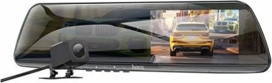 HOCO AUTO KAMERA SA 4.5 DISPLEJOM ZA OGLEDALO-ZADNJA KAMERA 1080P/30FPS DV4 CRNA (1 / 1)