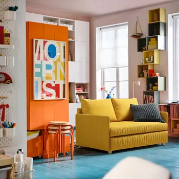 FRIDHULT SOFA LEŽAJ, SKIFTEBO ŽUTA (5 / 6)