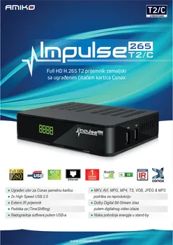 AMIKO IMPULSE T2/C H265 [DVB-T2 / H.265] (4 / 4)