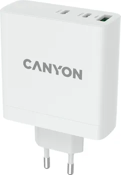 CANYON H-140-01, WALL CHARGER WITH 1USB-A, 2 USB-C. INPUT:100-240V 50/60HZ, 2.0A MAX. USB-A OUTPUT: 5V /9V /12V/20V /28V MAX OUTPUT CURRENT:5.0A MAX (2 / 4)