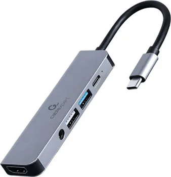 GEMBIRD DOCKING STATION USB ADAPTER TYPE-C 5-IN-1 MULTI-PORT ADAPTER HUB + HDMI + PD + STEREO AUDIO A-CM-COMBO5-02 (1 / 2)