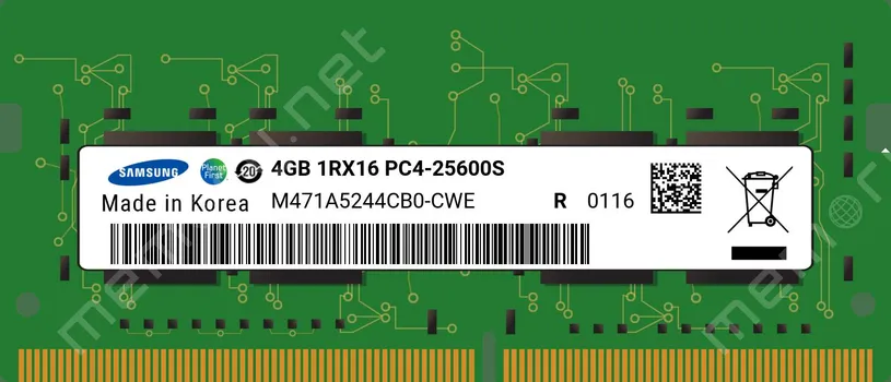 SAMSUNG SO-DIMM DDR4 4GB / 3200MHZ M471A5244CB0-CWE BULK (1 / 1)