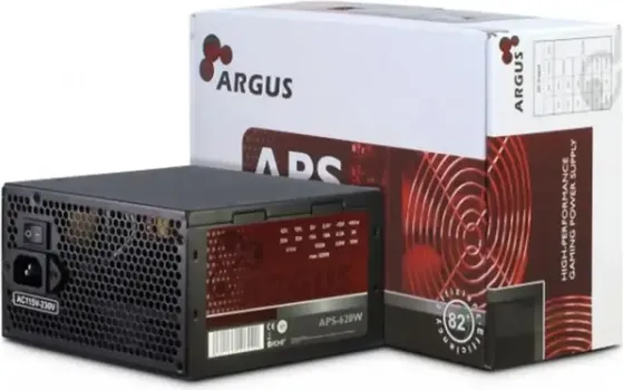 POWER SUPPLY INTER-TECH ARGUS APS 620W, EFFICIENCY 86.3%, DUAL RAIL (30A/30A), 120 MM SILENT FAN WITH AUTOMATIC CONTROL, 1X6+2PINPCIE, 4XSATA, 4XMOLEX, 1XFLOPPY, 1X4+4PINEPS12V, ACTIVE PFC, OVP/SCP/OPP/UVP/OS PROTECTION (NAPOJNA JEDINICA INTER-TECH ARGUS APS 620W) (1 / 2)