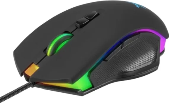 NOXO ZICANI, USB, OPTICAL SENSOR SUNPLUS 6651, MAX SENSITIVITY (DPI) 6400, MOUSE ACCELERATION 22.5G, TRACKING SPEED 66 IPS, NUMBER OF BUTTONS 7, ERGONOMIC, ILLUMINATION, WEIGHT 129G (SOULKEEPER RGB) (2 / 4)