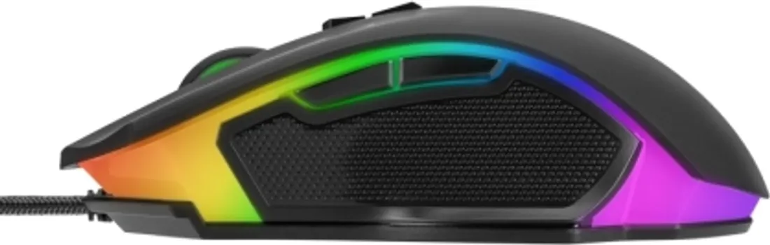 NOXO ZICANI, USB, OPTICAL SENSOR SUNPLUS 6651, MAX SENSITIVITY (DPI) 6400, MOUSE ACCELERATION 22.5G, TRACKING SPEED 66 IPS, NUMBER OF BUTTONS 7, ERGONOMIC, ILLUMINATION, WEIGHT 129G (SOULKEEPER RGB) (3 / 4)