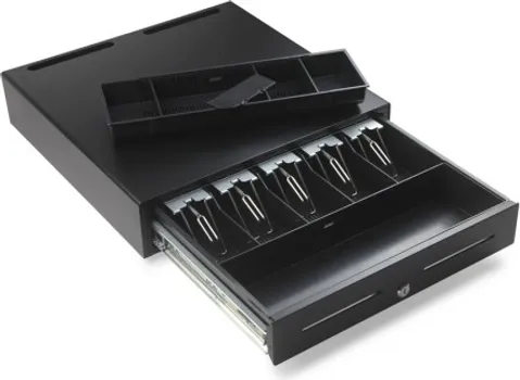 5B5C CASH DRAWER RJ11, 2 CHECK SLOTS, 3 POSITION LOCK, SIZE 460X420X100MM, COLOR BLACK, GROSS WEIGHT 9,5KG (GSAN LADICA ZA NOVAC GS-460) (3 / 5)