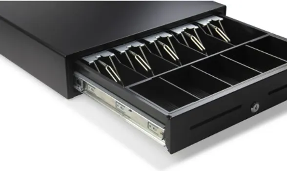 5B5C CASH DRAWER RJ11, 2 CHECK SLOTS, 3 POSITION LOCK, SIZE 460X420X100MM, COLOR BLACK, GROSS WEIGHT 9,5KG (GSAN LADICA ZA NOVAC GS-460) (5 / 5)