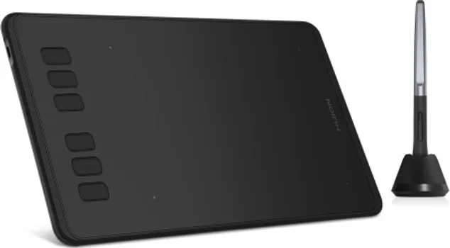 DIMENSION: 260 X 147.7 X 8MM, WORKING AREA: 160 X 100MM, NET WEIGHT: 277G, PEN RESOLUTION: 5080 LPI, PRESSURE SENSITIVITY: 8192 LEVELS, ACCURACY:±0.3MM, DIGITAL PEN: PW100, 6 PROGRAMMABLE PRESS KEYS, SENSING HEIGHT: 10MM, REPORT RATE: 233PPS, 8MM ULTRA SLIM BODY IS EASY FOR CARRY PLUS PASSIVE ELECTROMAGNETIC INDUCTION TECHNOLOGY, FULL-COVERING LAMINATION DESIGN, WITH TURN ON/OFF BUTTON, INTERFACE: MICRO USB, WEIGHT: 277G, OS SUPPORT: WINDOWS/MACOS/ANDROID (HUION GRAFIČKI TABLET INSPIROY H640P) (1 / 2)