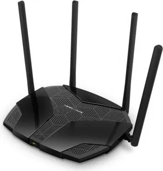 MERCUSYS MR80X AX3000 DUAL-BAND WI-FI 6 ROUTER, 574 MBPS AT 2.4 GHZ + 2402 MBPS AT 5 GHZ, 4× FIXED EXTERNAL ANTENNAS, 3× G LAN PORTS, 1× G WAN PORT, 1024-QAM, OFDMA, HE160, ROUTER/AP MODE, BEAMFORMING, MU-MIMO, VPN SERVER, TWT, SMART CONNECT, WPA3 (ROUTER MR80X AX3000 DUAL BAND GIGABIT) (1 / 3)