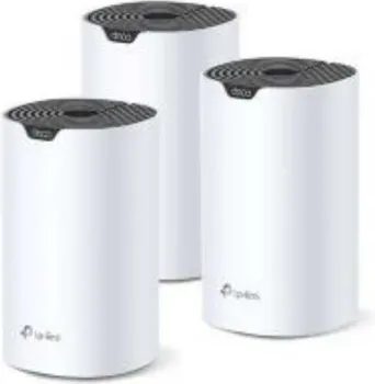 AC1900 WHOLE HOME MESH WI-FI SYSTEMSPEED: 600 MBPS AT 2.4 GHZ +1300 MBPS AT 5 GHZSEPC: 3× INTERNAL ANTENNAS, 3× GIGABIT PORTS (WAN/LAN AUTO-SENSING)FEATURE: DECO APP, ROUTER/AP MODE, IPV6, IPTV, PARENTAL CONTROLS, QOS, MU-MIMO, BEAMFORMING, ALEXA (ACCESS POINT TP-LINK DECO S7 AC1900 3-PACK) (4 / 4)