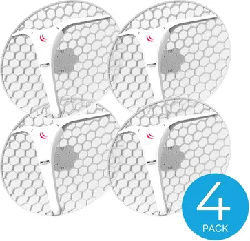 LHG XL 5 AC 4PACK (LHG XL 5 AC WITH 27DBI 5GHZ ANTENNA, DUAL CHAIN 802.11AC WIRELESS, 716MHZ CPU, 256MB RAM, 1X GIGABIT LAN, POE, PSU, ROUTEROS L3) – ALL FOUR ANTENNAS IN SINGLE BOX (ANTENA MIKROTIK LHG XL 5 AC 4PACK, RBLHGG-5ACD-XL4PACK L3) (1 / 1)