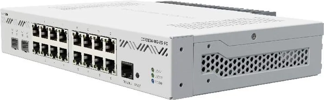 CLOUD CORE ROUTER 2004-16G-2S+ WITH ANNAPURNA LABS ALPINE V2 CPU WITH 4X ARMV8-A CORTEX-A57 CORES RUNNING AT 1.7GHZ, 4GB OF DDR4 RAM, 128MB NAND STORAGE, 16 X GBIT LAN, 2X SFP+ PORTS, PASSIVE COOLING DESKTOP ENCLOSURE, PSU, RACKMOUNT EARS, ROUTEROS L6 (ROUTER MIKROTIK CCR2004-16G-2S+PC) (1 / 1)