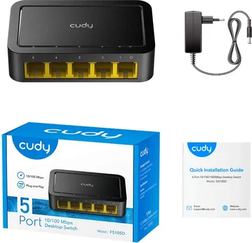 (CUDY 5-PORT 10/100 MBPS DESKTOP SWITCH) (2 / 2)