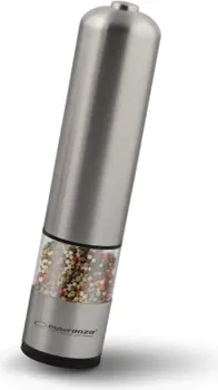 ESPERANZA PEPPER GRINDER WILL MAKE EVERYDAY ACTIVITIES IN THE KITCHEN EASIER. WITH ONE BUTTON, IT WILL GRIND SPICES TO THE DESIRED THICKNESS IN SECONDS, HIGH-QUALITY STAINLESS STEEL, LED LIGHTING DURING USE, LENGTH: 23 CM, DIAMETER: 5 CM, POWER: 4 AA BATTERIES (NOT INCLUDED) (ELEKTRIČNI MLIN ZA BIBER SARAWAK EKP002)