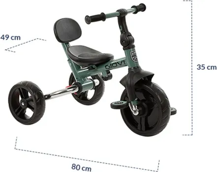 KIKKA BOO TRICIKL GIOVI BLACK (3 / 4)