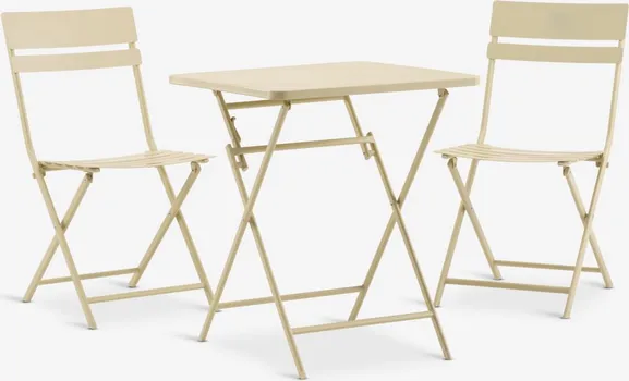 JYSK BISTRO SET ABORG 60X60 ŽUTA (1 / 8)
